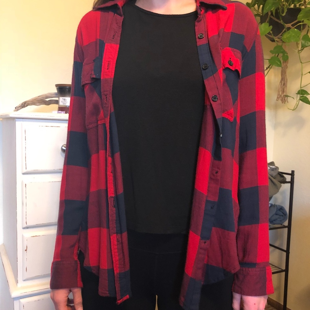 Lightweight Plaid Button Down